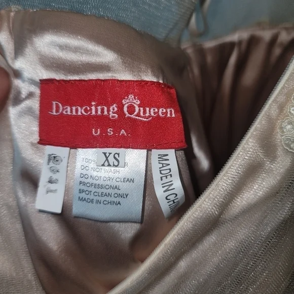 Dancing Queen Whimsical Romantic Lace & Tulle Embroidered Dress Size XS - Picture 9 of 12